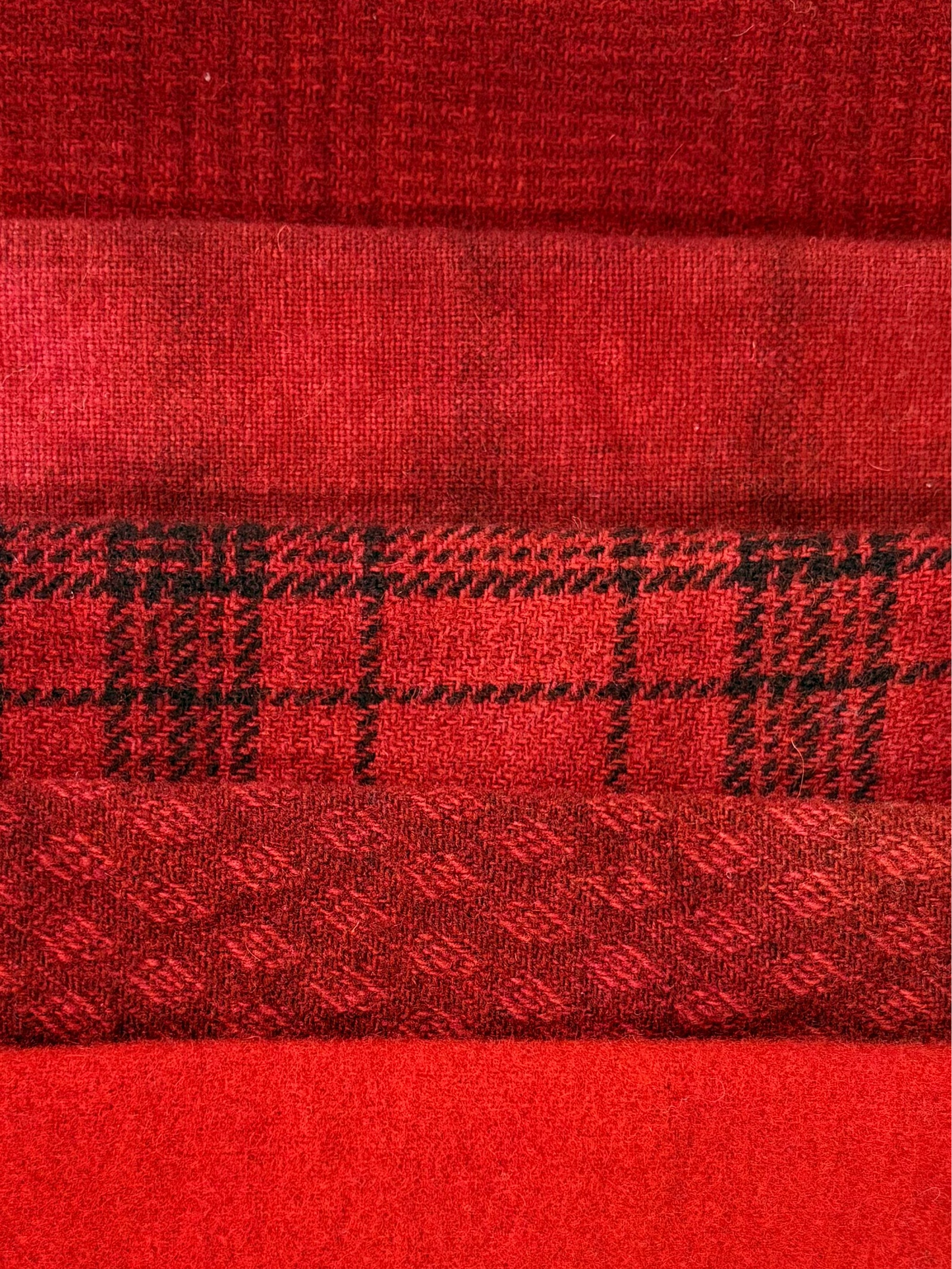 Red wool bundle