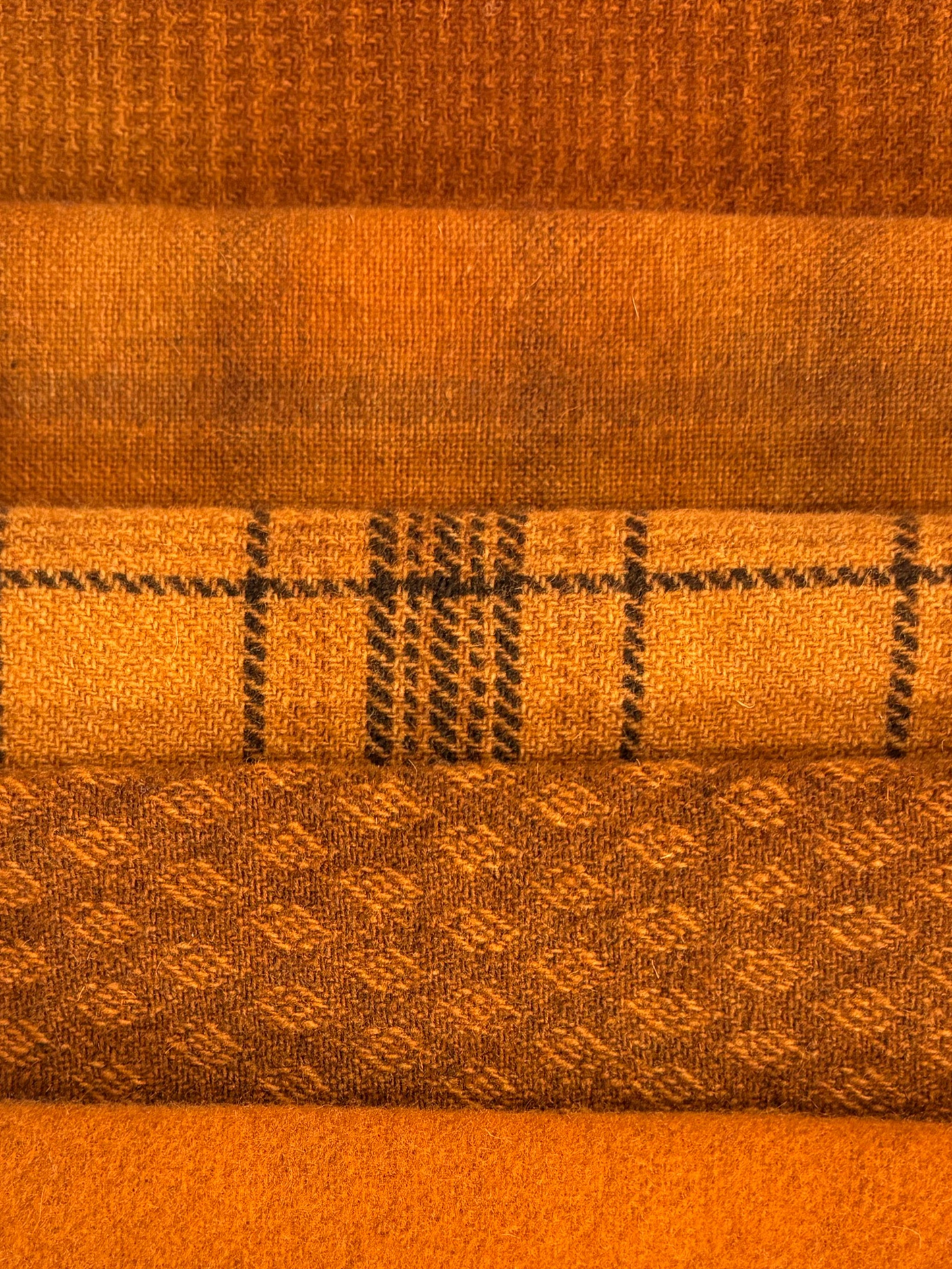 Orange wool bundle