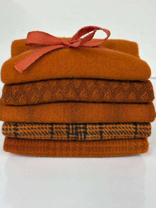 Orange wool bundle