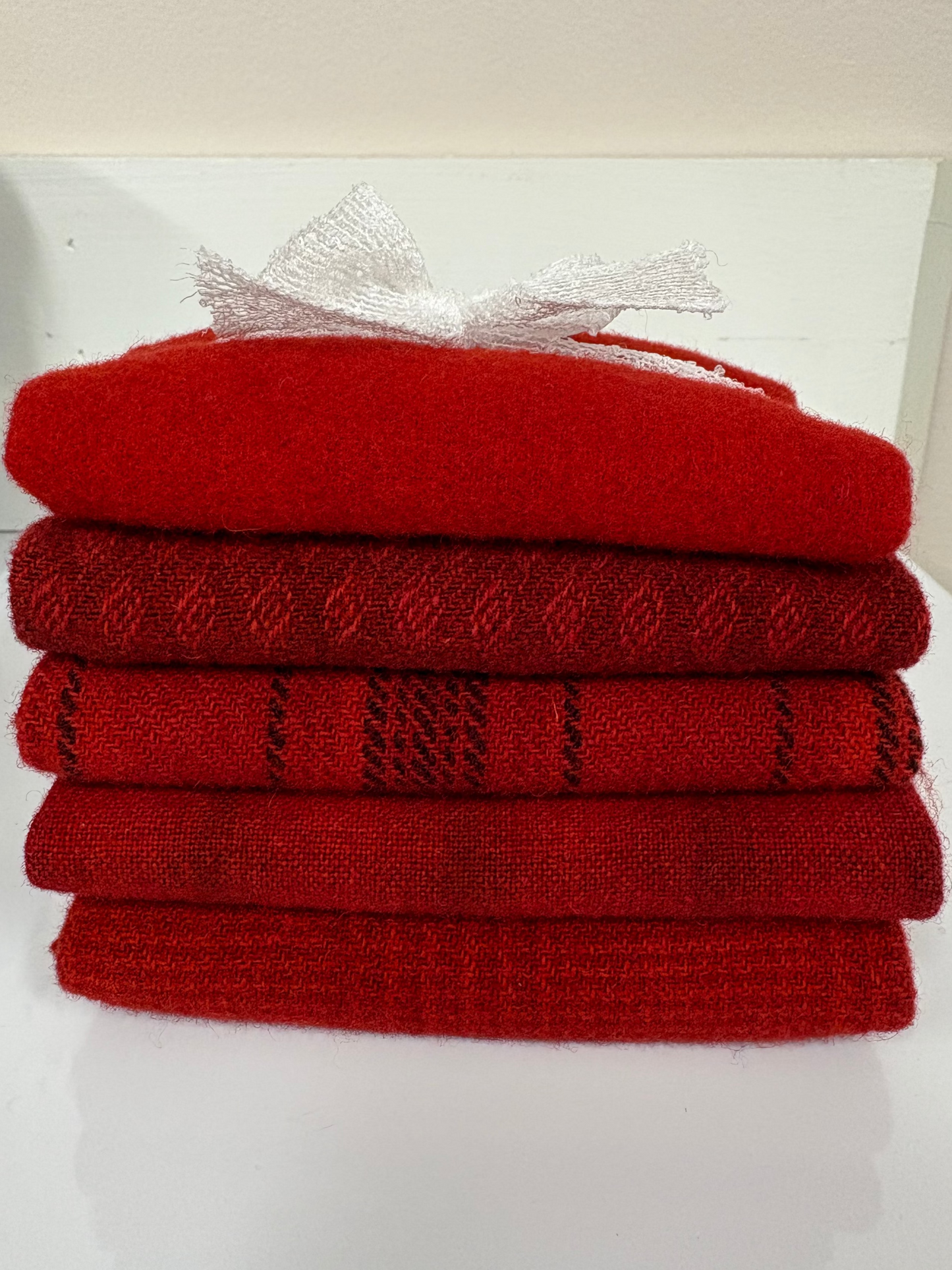 Red wool bundle